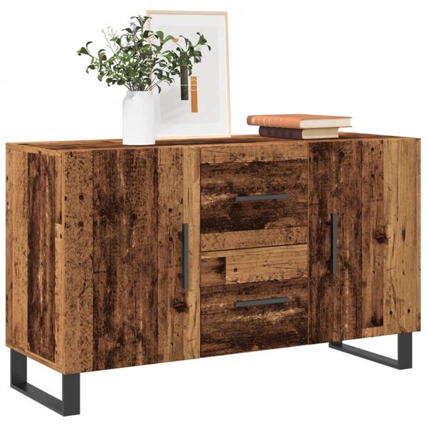 vidaXL Buffet vieux bois 100x36x60 cm bois d'ing&eacute;nierie