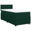 vidaXL Sommier &agrave; lattes de lit avec matelas Vert fonc&eacute; 100x200 cm