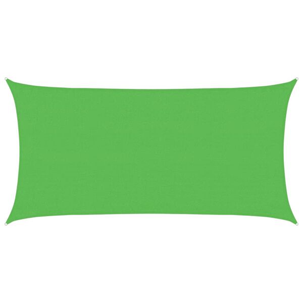 vidaXL Voile d'ombrage 160 g/m² Vert clair 3x6 m PEHD