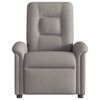 vidaXL Fauteuil de massage inclinable Taupe Tissu