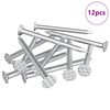vidaXL Clous pour Bois 12 pc Argent&eacute; &Oslash; 3 x 15 mm M&eacute;tал