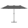 vidaXL Parasol de jardin Anthracite 370 x 197 x 239 cm