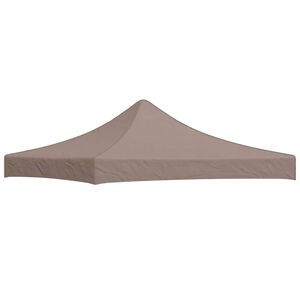 vidaXL Toit de tente de r&eacute;ception 3x3 m Taupe 270 g/m&sup2;
