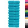 vidaXL Serviettes de toilette premium SOLUND 10 pi&egrave;ces Turquoise 30 x 30 cm 600 g/m&sup2;