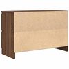 vidaXL Meuble TV ch&ecirc;ne marron 80x35x54 cm bois d'ing&eacute;nierie