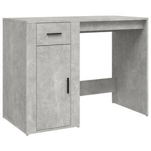 vidaXL Bureau Gris b&eacute;ton 100x49x75 cm Bois d'ing&eacute;nierie