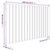 vidaXL Tête de lit murale Noir 108x3x60 cm Bois massif de pin