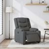 vidaXL Fauteuil inclinable &eacute;lectrique Gris fonc&eacute; Tissu
