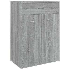 vidaXL Armoire &agrave; chaussures Sonoma gris 60x35x84 cm Bois d'ing&eacute;nierie