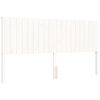 vidaXL Cadre de lit sans matelas blanc bois massif de pin