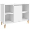 vidaXL Ensemble de meubles salle de bain 3 pcs blanc bois d'ingénierie