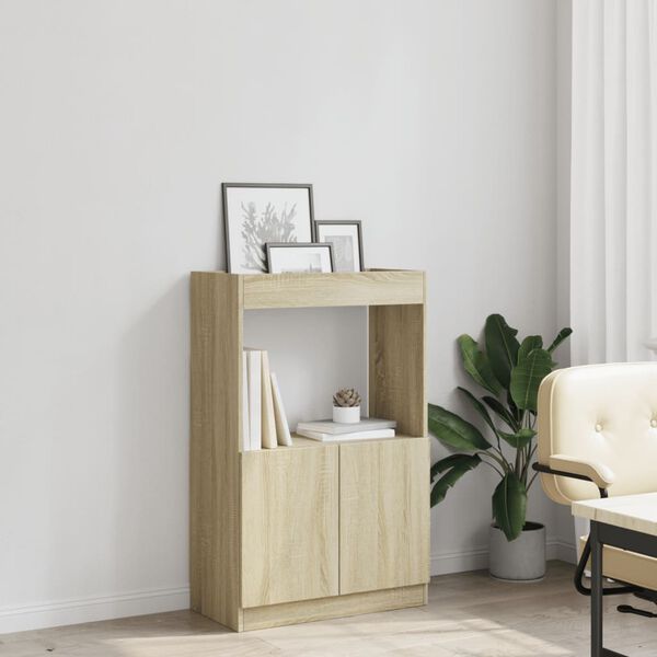 vidaXL Buffet haut ch&ecirc;ne sonoma 63x33x100 cm bois d'ing&eacute;nierie