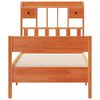 vidaXL Lit bibliothèque sans matelas cire marron 75x190 cm pin massif