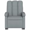 vidaXL Fauteuil de massage inclinable Gris clair Tissu