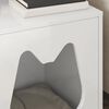 vidaXL Maison pour chat Blanc Brillant 42,5 x 40 x 53,5 cm