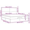 VidaXL Cadre de lit ottoman avec matelas gris fonc&eacute; 180x200 cm tissu