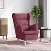 vidaXL Fauteuil rouge bordeaux 74x84x100 cm tissu