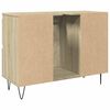 vidaXL Armoire salle de bain ch&ecirc;ne sonoma 80x33x60cm bois d'ing&eacute;nierie