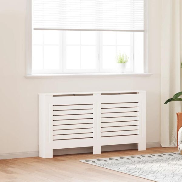 vidaXL Cache-radiateur Blanc 152x19x81,5 cm MDF