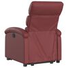 vidaXL Fauteuil inclinable Rouge bordeaux Similicuir