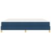 vidaXL Lit &agrave; ressorts avec matelas Bleu 200 x 200 cm tissu
