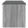 vidaXL Banc d'entr&eacute;e avec coussin Gris Sonoma 83 x 38 x 40 cm
