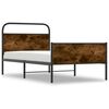 vidaXL Cadre de lit sans matelas 100x190 cm chêne sonoma