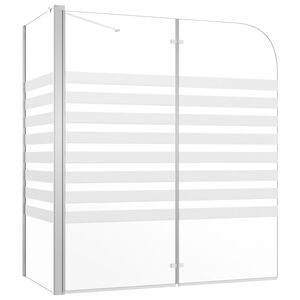 vidaXL Enclos de bain 120x68x130 cm verre tremp&eacute; rayures