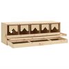 vidaXL Pondoir 5 compartiments 117x33x38 cm bois de pin massif