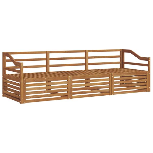 vidaXL Ensemble de canap&eacute;s d'ext&eacute;rieur 3 pcs Naturel