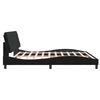 vidaXL Cadre de lit sans matelas noir 200x200 cm velours