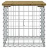 vidaXL Banc de jardin design gabion 43x44x42 cm bois de pin imprégné