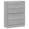 vidaXL Armoire &agrave; chaussures Sonoma gris 63x24x81 cm Bois d'ing&eacute;nierie