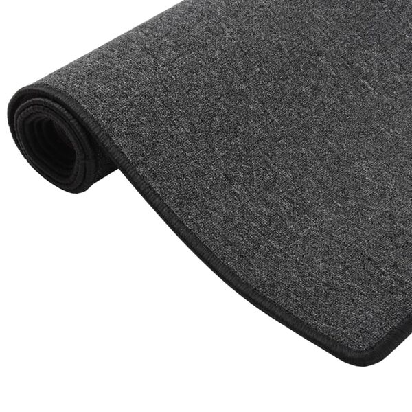 vidaXL Tapis de couloir Anthracite 80x300 cm