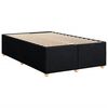 vidaXL Sommier &agrave; lattes de lit avec matelas Noir 120x200 cm Tissu