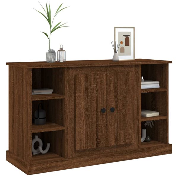 vidaXL Buffet Ch&ecirc;ne marron 100x35,5x60 cm Bois d'ing&eacute;nierie