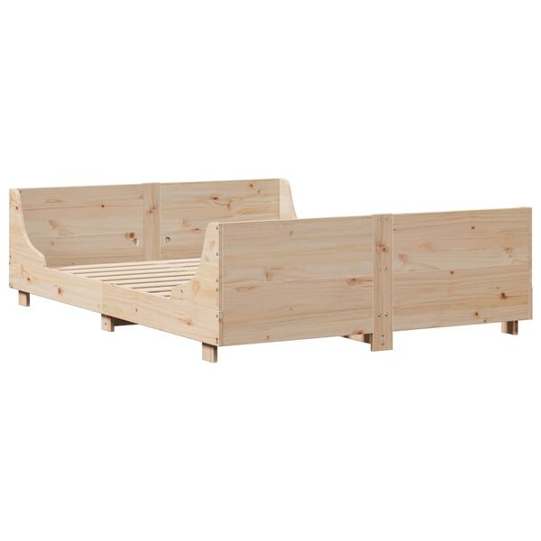 vidaXL Cadre de lit sans matelas 120x190 cm bois de pin massif