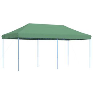 vidaXL Tente de r&eacute;ception pliable escamotable vert 580x292x315 cm