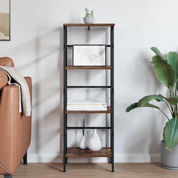 vidaXL Étagère Chêne fumé 40 x 29,5 x 115 cm Bois d'ingénierie