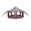 vidaXL Tente familiale 5 personne Gris et orange