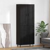 vidaXL Haut Armoire 2 pcs Ch&ecirc;ne noir Bois d'ing&eacute;nierie