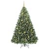 vidaXL Sapin de No&euml;l artificiel avec 300 LED Vert 210 cm PE et PVC