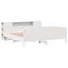 vidaXL Lit biblioth&egrave;que sans matelas blanc 200x200 cm bois pin massif