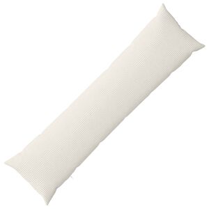vidaXL Housse de coussin HEERLEN Cr&egrave;me 40 x 145 cm velours c&ocirc;tel&eacute;