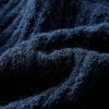 Cardigan tricot&eacute; pour enfants bleu marine 140