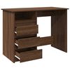vidaXL Bureau chêne marron 102x50x75 cm bois d'ingénierie