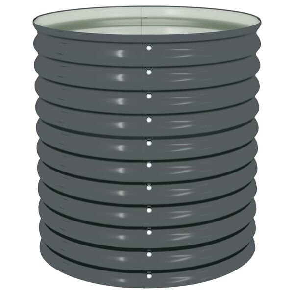 vidaXL Lit surélevé de jardin 80x80x81 cm Acier galvanisé Gris