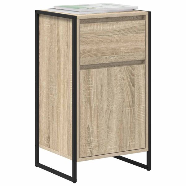 vidaXL Buffet avec tiroir Sonoma 81 x 36 x 150.5 cm Bois d'ing&eacute;nierie