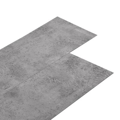 vidaXL Planches de plancher PVC Non auto-adhésif 5,26 m²Marron ciment