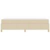 vidaXL Cadre de lit avec matelas Cr&egrave;me 80 x 200 cm tissu